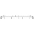 vidaXL Hundezwinger Schwarz 45 m² Stahl