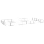 vidaXL Hundezwinger Silbern 50 m² Stahl
