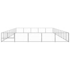 vidaXL Hundezwinger Silbern 50 m² Stahl