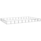 vidaXL Hundezwinger Schwarz 60 m² Stahl