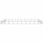 vidaXL Hundezwinger Schwarz 60 m² Stahl