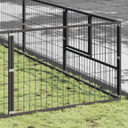 vidaXL Hundezwinger Schwarz 70 m² Stahl