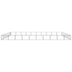 vidaXL Hundezwinger Schwarz 70 m² Stahl