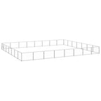 vidaXL Hundezwinger Silbern 56 m² Stahl