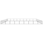 vidaXL Hundezwinger Schwarz 72 m² Stahl