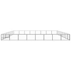 vidaXL Hundezwinger Schwarz 72 m² Stahl