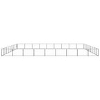 vidaXL Hundezwinger Schwarz 81 m² Stahl