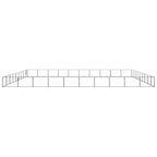 vidaXL Hundezwinger Schwarz 90 m² Stahl