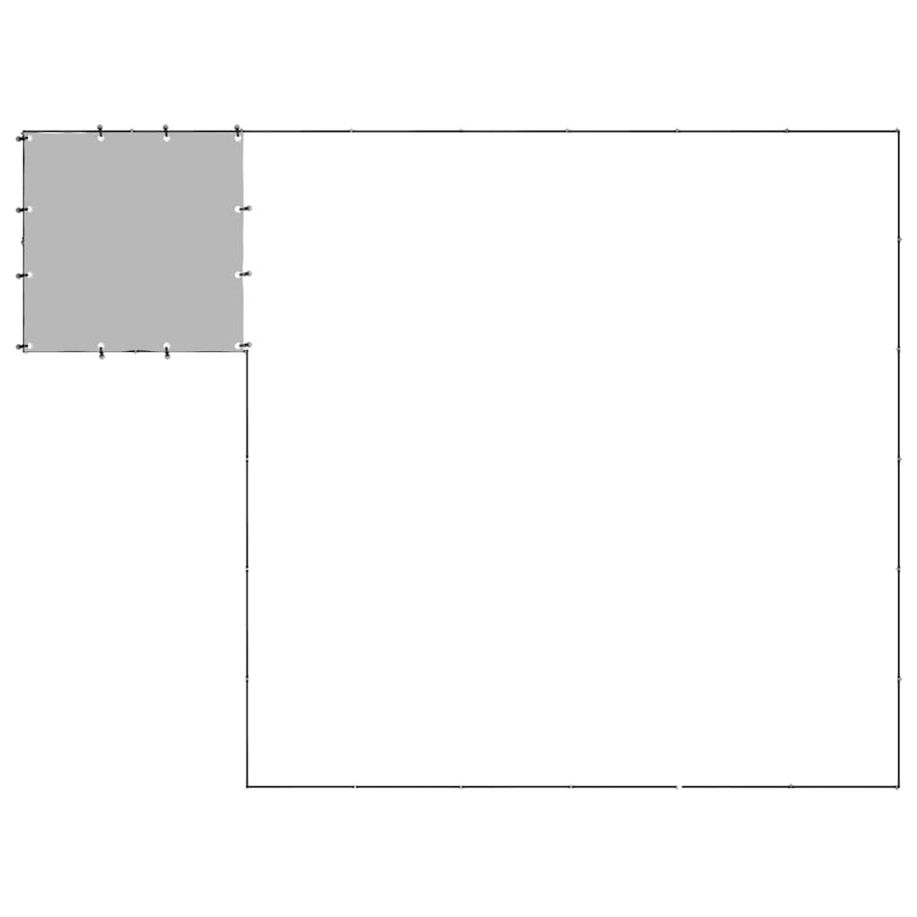 vidaXL Hundezwinger Schwarz 12,1 m² Stahl