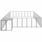 vidaXL Hundezwinger Schwarz 30,25 m² Stahl