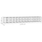vidaXL Outdoor-Hundezwinger Stahl mit Überdachung 29,04 m²