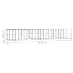 vidaXL Outdoor-Hundezwinger mit Überdachung Verzinkter Stahl 29,04 m²
