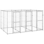 vidaXL Outdoor-Hundezwinger Verzinkter Stahl 7,26 m²