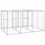 vidaXL Outdoor-Hundezwinger Verzinkter Stahl 7,26 m²