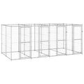 vidaXL Outdoor-Hundezwinger Verzinkter Stahl 9,68 m²