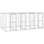 vidaXL Outdoor-Hundezwinger Verzinkter Stahl 9,68 m²
