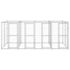 vidaXL Outdoor-Hundezwinger Verzinkter Stahl 9,68 m²