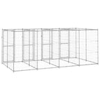 vidaXL Outdoor-Hundezwinger Verzinkter Stahl 9,68 m²