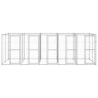 vidaXL Outdoor-Hundezwinger Verzinkter Stahl 12,1 m²