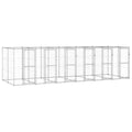 vidaXL Outdoor-Hundezwinger Verzinkter Stahl 14,52 m²
