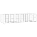 vidaXL Outdoor-Hundezwinger Verzinkter Stahl 16,94 m²