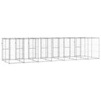 vidaXL Outdoor-Hundezwinger Verzinkter Stahl 16,94 m²