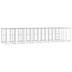 vidaXL Outdoor-Hundezwinger Verzinkter Stahl 19,36 m²