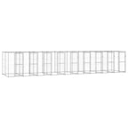 vidaXL Outdoor-Hundezwinger Verzinkter Stahl 21,78 m²