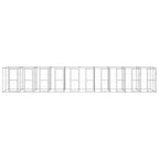 vidaXL Outdoor-Hundezwinger Verzinkter Stahl 24,2 m²