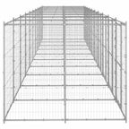 vidaXL Outdoor-Hundezwinger Verzinkter Stahl 24,2 m²