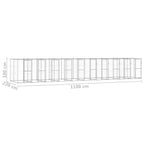 vidaXL Outdoor-Hundezwinger Verzinkter Stahl 24,2 m²
