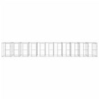 vidaXL Outdoor-Hundezwinger Verzinkter Stahl 26,62 m²