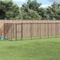 vidaXL Outdoor-Hundezwinger mit Überdachung Stahl 21,78 m²