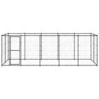 vidaXL Outdoor-Hundezwinger Stahl 12,1 m²