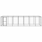 vidaXL Outdoor-Hundezwinger Stahl 16,94 m²