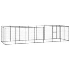 vidaXL Outdoor-Hundezwinger Stahl 16,94 m²