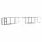 vidaXL Outdoor-Hundezwinger Stahl 26,62 m²