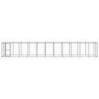 vidaXL Outdoor-Hundezwinger Stahl 26,62 m²