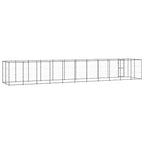 vidaXL Outdoor-Hundezwinger Stahl 26,62 m²
