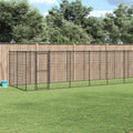 vidaXL Outdoor-Hundezwinger Stahl 26,62 m²