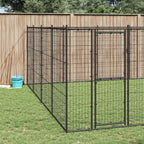 vidaXL Outdoor-Hundezwinger Stahl 24,2 m²