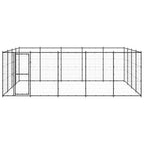 vidaXL Outdoor-Hundezwinger Stahl 24,2 m²