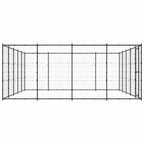 vidaXL Outdoor-Hundezwinger Stahl 24,2 m²