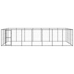 vidaXL Outdoor-Hundezwinger Stahl 33,88 m²