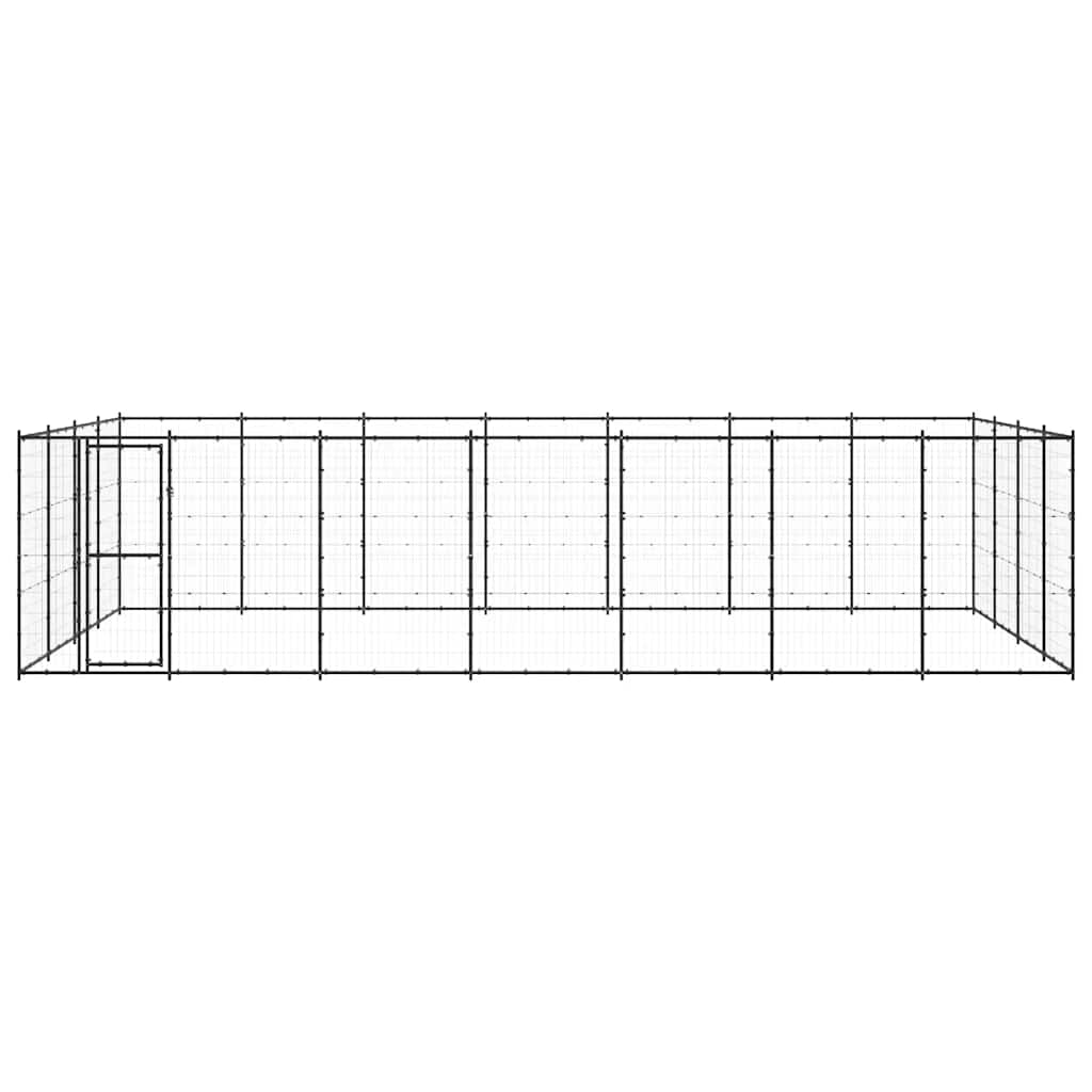 vidaXL Outdoor-Hundezwinger Stahl 33,88 m²