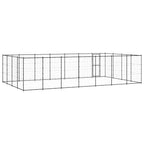 vidaXL Outdoor-Hundezwinger Stahl 33,88 m²