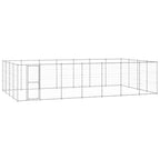 vidaXL Outdoor-Hundezwinger Verzinkter Stahl 33,88 m²