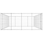 vidaXL Outdoor-Hundezwinger Verzinkter Stahl 33,88 m²