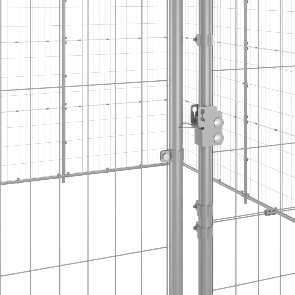 vidaXL Outdoor-Hundezwinger Verzinkter Stahl 33,88 m²