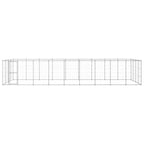 vidaXL Outdoor-Hundezwinger Verzinkter Stahl 43,56 m²